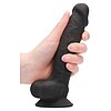 Silicone Dildo Shots 17.8cm Negru Thumb 2