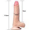 Sliding Skin Cu Ventuza 17.5cm Natural Thumb 4