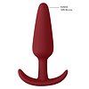 Slim Anal Plug Shots Roșu Thumb 6
