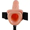 Strap-On 18.9cm Vibrating Hollow Natural Thumb 2
