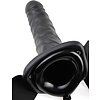 Strap On Cu Vibrații Hollow 20.3cm Negru Thumb 1