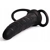 Strap-On Stimulare Anală Double Prober Negru Thumb 1