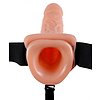 Strap On Vibrating Hollow Fetish Fantasy Natural Thumb 2