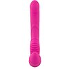 Strapless Strap On Cu 2 Vibratoare Reîncărcabil Roz Thumb 1