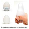 TENGA Egg Wavy II, Compact si Discret cu Textura Ondulata Alb Thumb 1