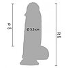 Ultra Realistic Dildo Silicon 22 cm Natural Thumb 6