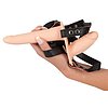 Vibrating Double Strap-On Natural Thumb 2