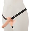 Vibrating Double Strap-On Natural Thumb 1