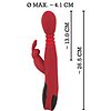 Vibrator Cu încălzire You2Toys Rabbit Roșu Thumb 6