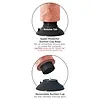Vibrator Cu Ventuza King Penis 25 cm Natural Thumb 3