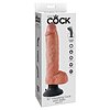 Vibrator Cu Ventuza King Penis 25 cm Natural Thumb 4
