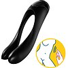 Vibrator Finger Candy Cane Satisfyer Negru Thumb 1