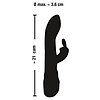 Vibrator Rabbit Sweet Smile Blacky Negru Thumb 7