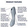 Vibrator Satisfyer Curvy Trinity 3-in-1 Gri Thumb 2