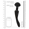 Vibrator Shiatsu Bendable Massager Wand Negru Thumb 3