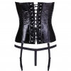 Corset Black Level Vinyl Ivanna Negru 2XL Thumb 1