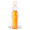 Anal Plug X-MEN 10 Speeds Vibrating Beaded Galben Thumb 1