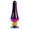 X-MEN Secret Shine Metal Anal Plug Rainbow M Multicolor