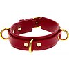 Zgardă D-Ring Collar Deluxe Roșu