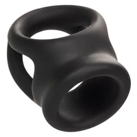 Alpha Dual Cage Ring Negru