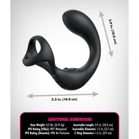 Anal Fantasy Elite Taint Alizer Prostată Perineu 3 Viteze Negru