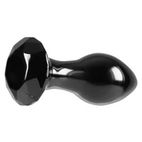 Anal Plug Crystal Gem Negru