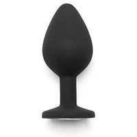 Anal Plug Diamond Jewel Medium Negru