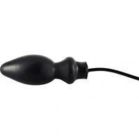 Anal Plug Latex Gonflabil 19.5cm Negru