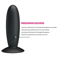 Anal Plug Love Remote Control Vibrating Negru