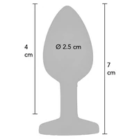 Anal Plug Premium Diamond Jewel Small Negru