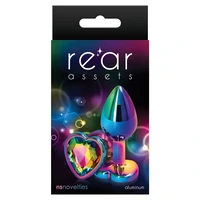Anal Plug Rear Assets Multicolor Heart S