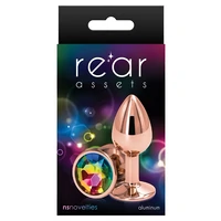 Anal Plug Rear Assets Rose Gold S Multicolor