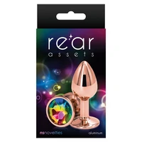 Anal Plug Rear Assets Rose Gold S Multicolor