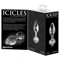 Anal Plug Sticlă Icicles No.44 Transparent