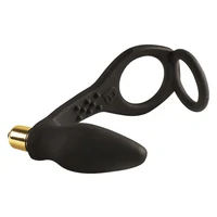 Anal Plug Vibrator cu Inel Ro-Zen Negru