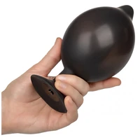 Anal Plug XL Silicone Inflatable 16cm Negru