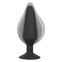 Anal Plug XL Silicone Inflatable 16cm Negru