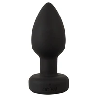 Anos Plug Anal RC cu LED Flash - 7 Moduri, Reîncărcabil Negru