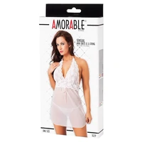 Babydoll Amorable Selene Alb S-L
