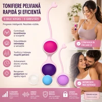 Beautiful Kegel Set: 5 Bile Vaginale Progresive, Discrete Multicolor