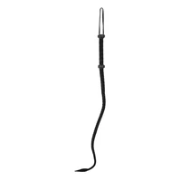 Bici Single Tail Leather Whip Negru