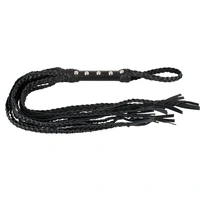 Bici ZADO Cat-O-Nine cu 9 Cozi Piele 70cm Negru