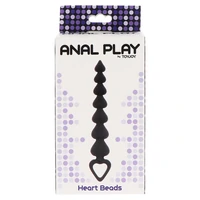 Bile Anale ToyJoy Heart Beads Negru