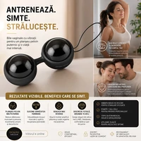 Bile Vaginale Lelo Luna Beads Noir Negru