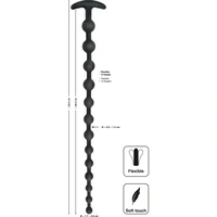 Black Velvets Anal Beads Negru