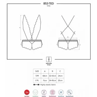 Body Obsessive 853-TED Alb L-XL