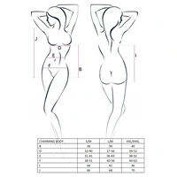 Body Passion Charming Negru S-M
