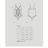 Bodysuit Cu Model Obsessive Slevika Negru 2XL