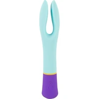 Bunt Double Vibrator Dublu 10 Moduri Reîncărcabil Albastru