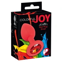 Colorful Joy Jewel Plug Roșu